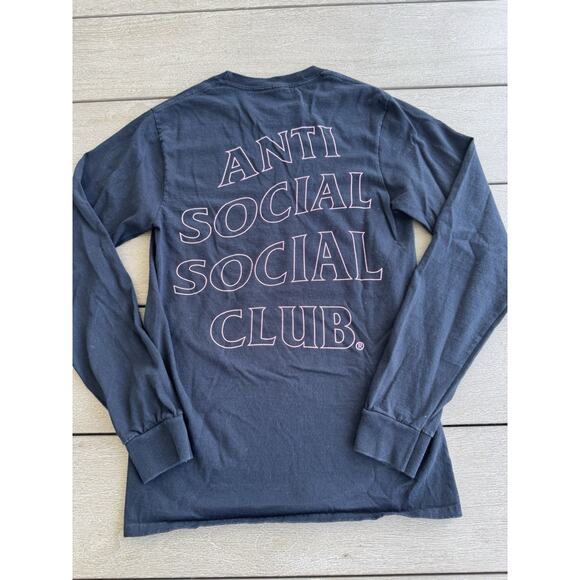 Authentic Anti Social Social Club Forever And Never long Sleeve Tee Shirt Small - Picture 2 of 4